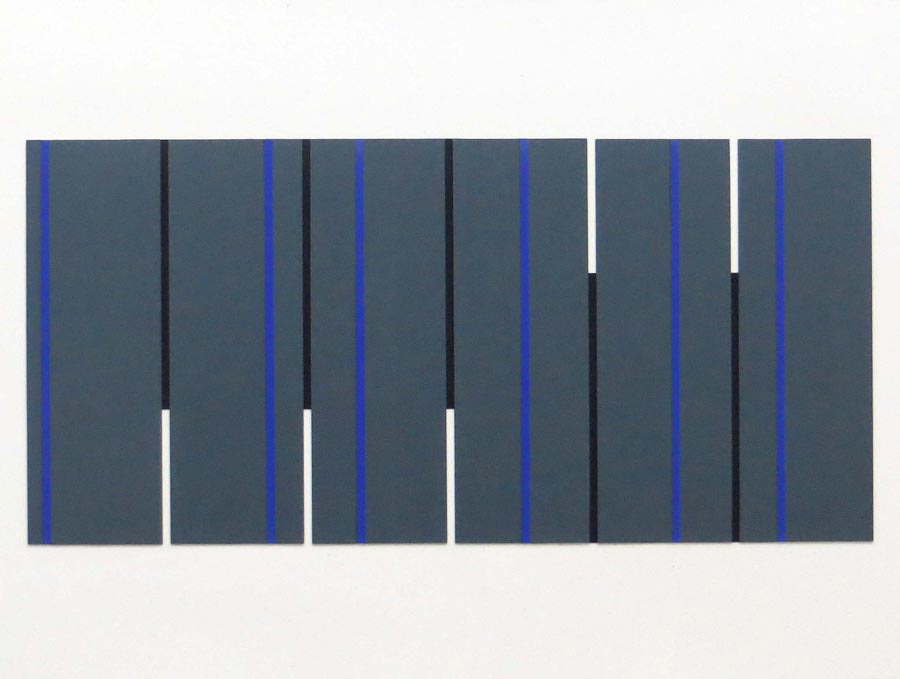 Ray Malone - Screen 14, 2015. Karton auf Papier, 28 x 56 cm