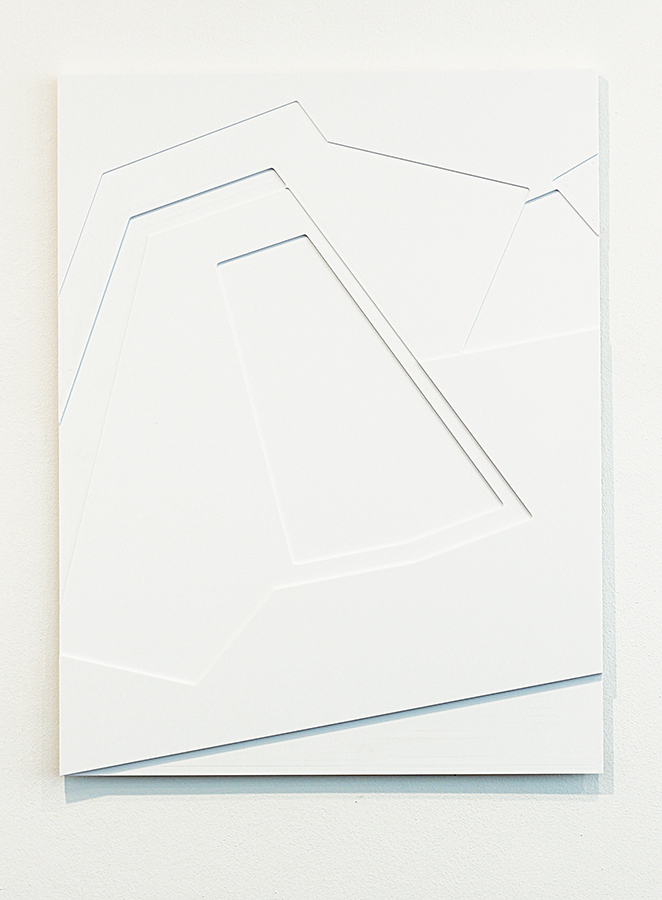 Denise Winter - A M aus der Serie der Prototypen, 2014. Corian, 75 x 97 cm
