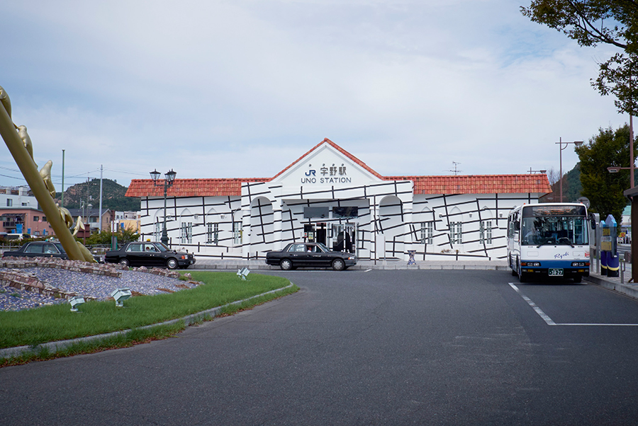 Esther  Stocker  –  Vier Stationen der Uno Port Line, Japan