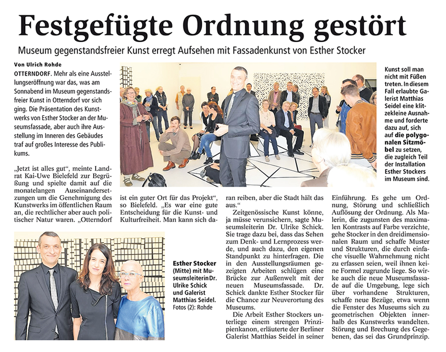 Ulrich Rohde, Niederelbe Zeitung, Cuxhaven, 17.9.2018