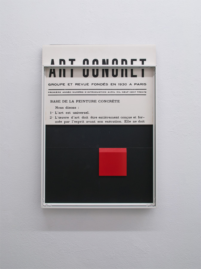 Hartmut Böhm [DE] – art concret, 2015. Mischtechnik, 59,4 x 42 x 5 cm